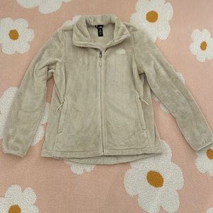 Fluffy North Face Jacket - Cream